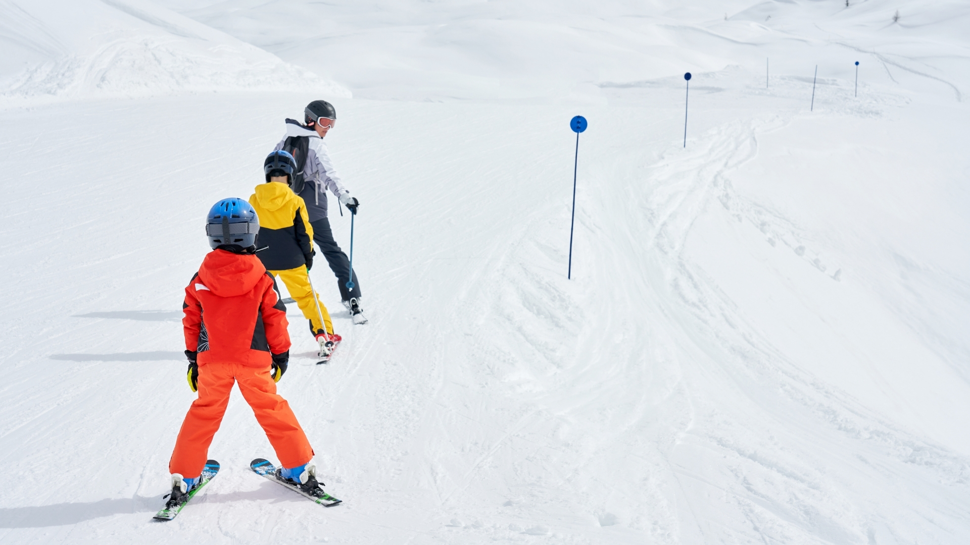 çocuklar için kayak ve board dersi