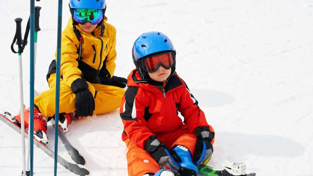 çocuklar için kayak dersi