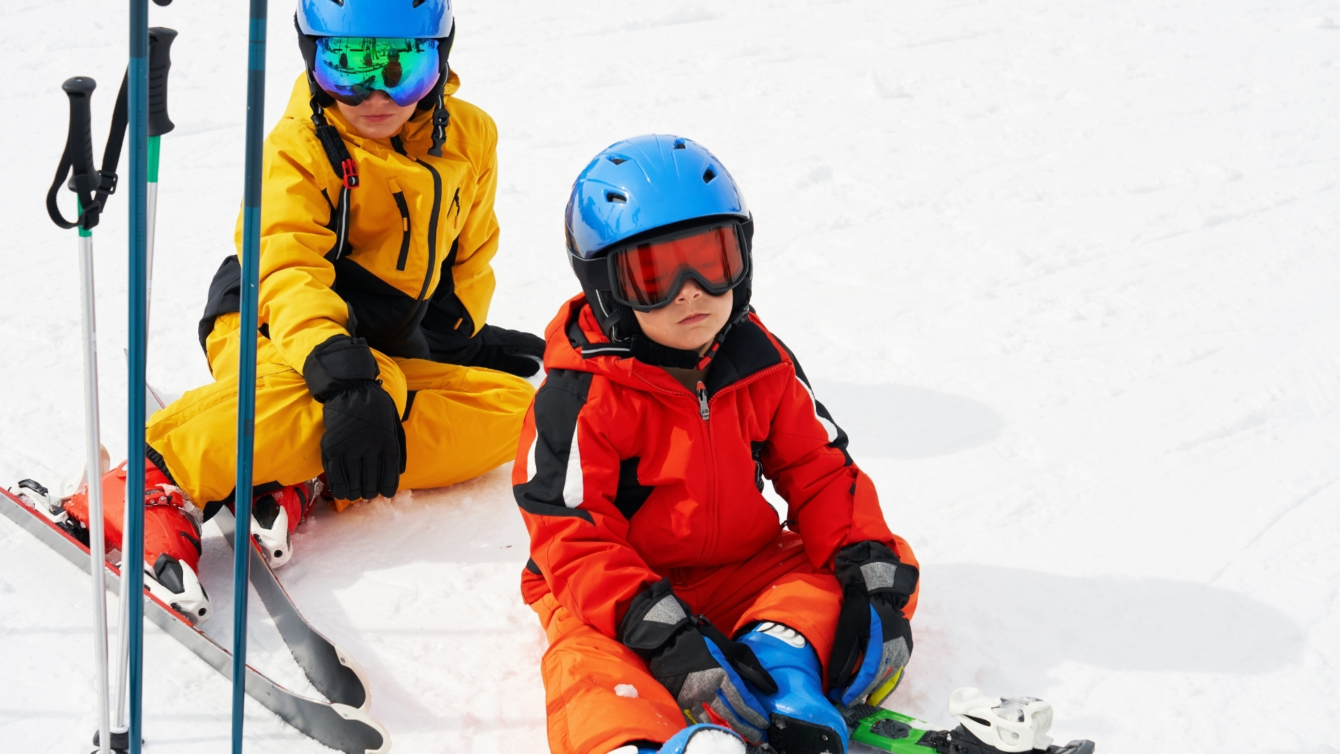 çocuklar için kayak dersi