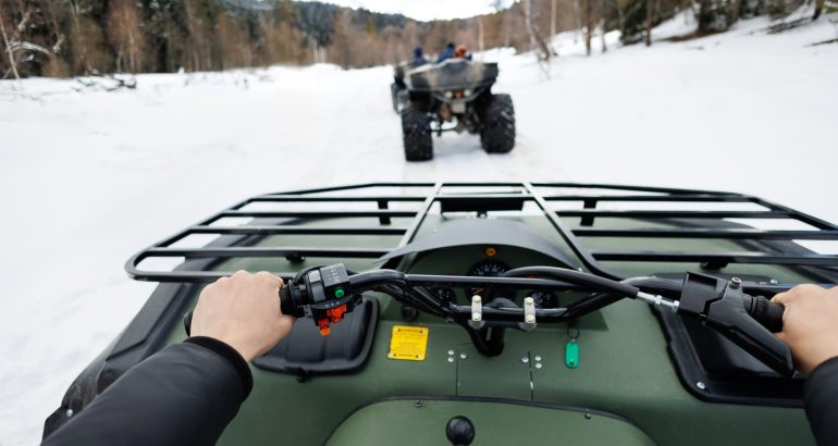 Karda ATV Sürüş Etkinliği