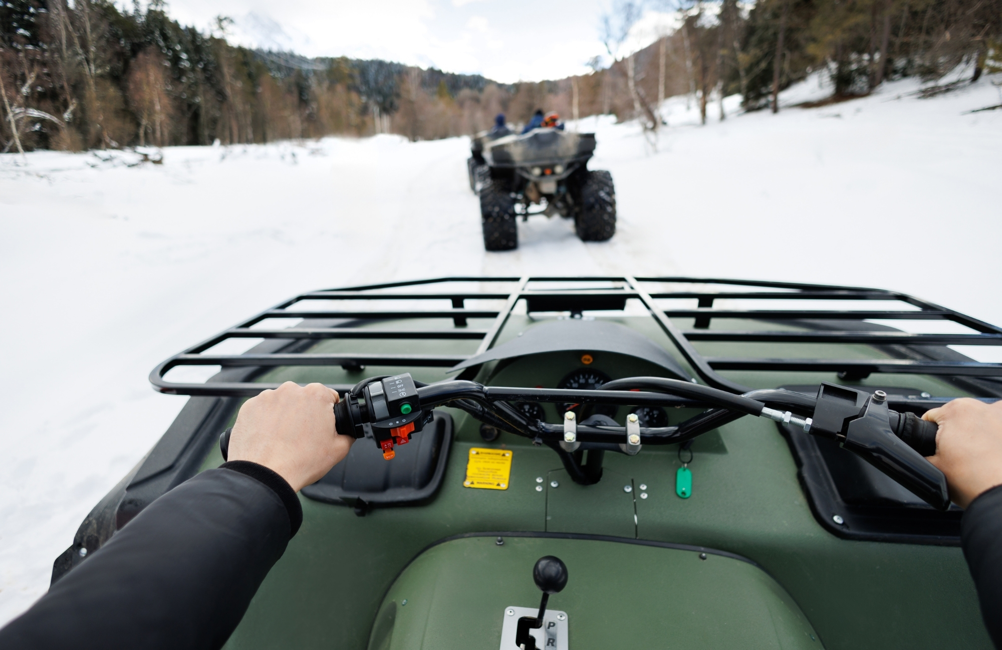 Karda ATV Sürüş Etkinliği